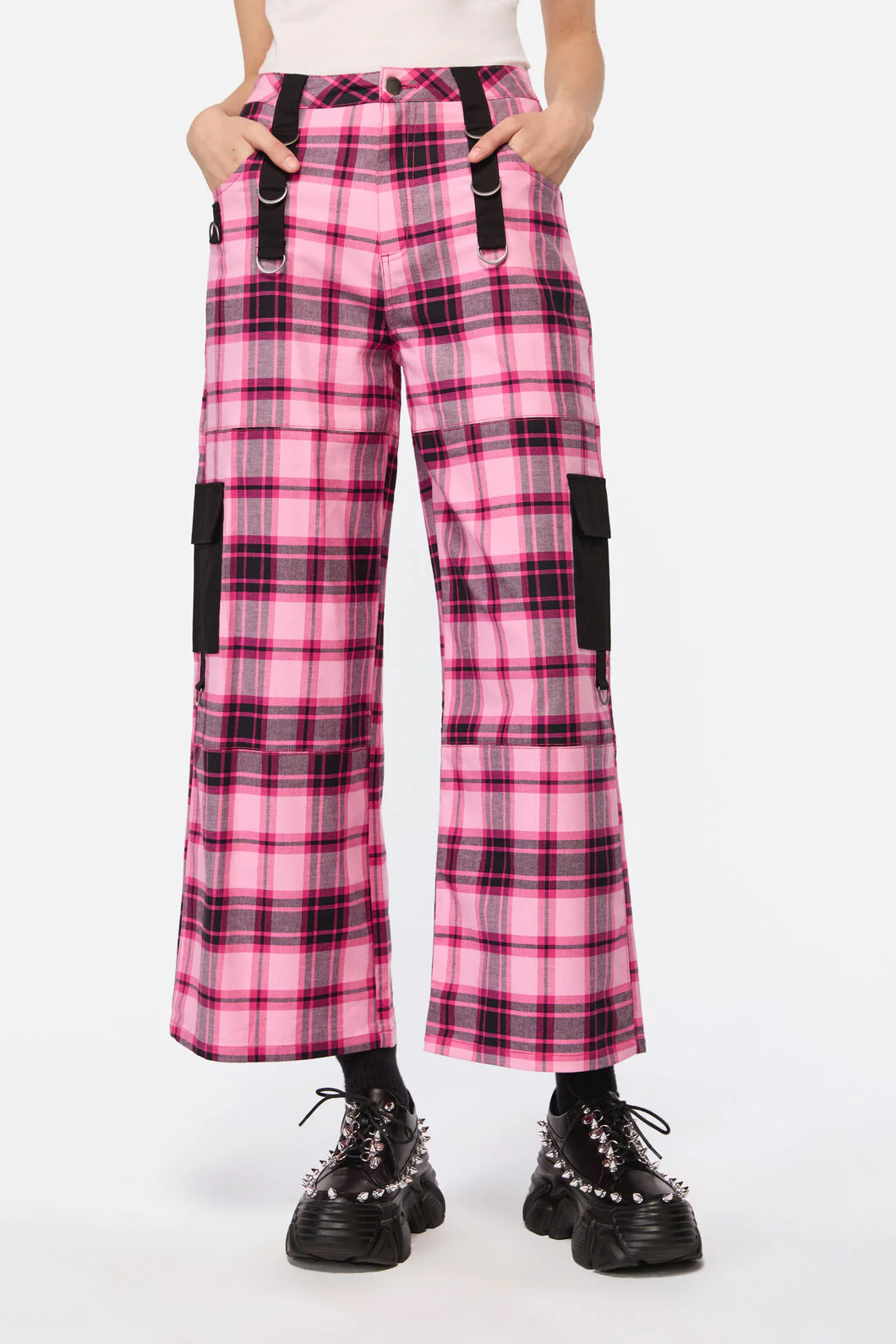 Rococo Life Tartan Cargo Pants