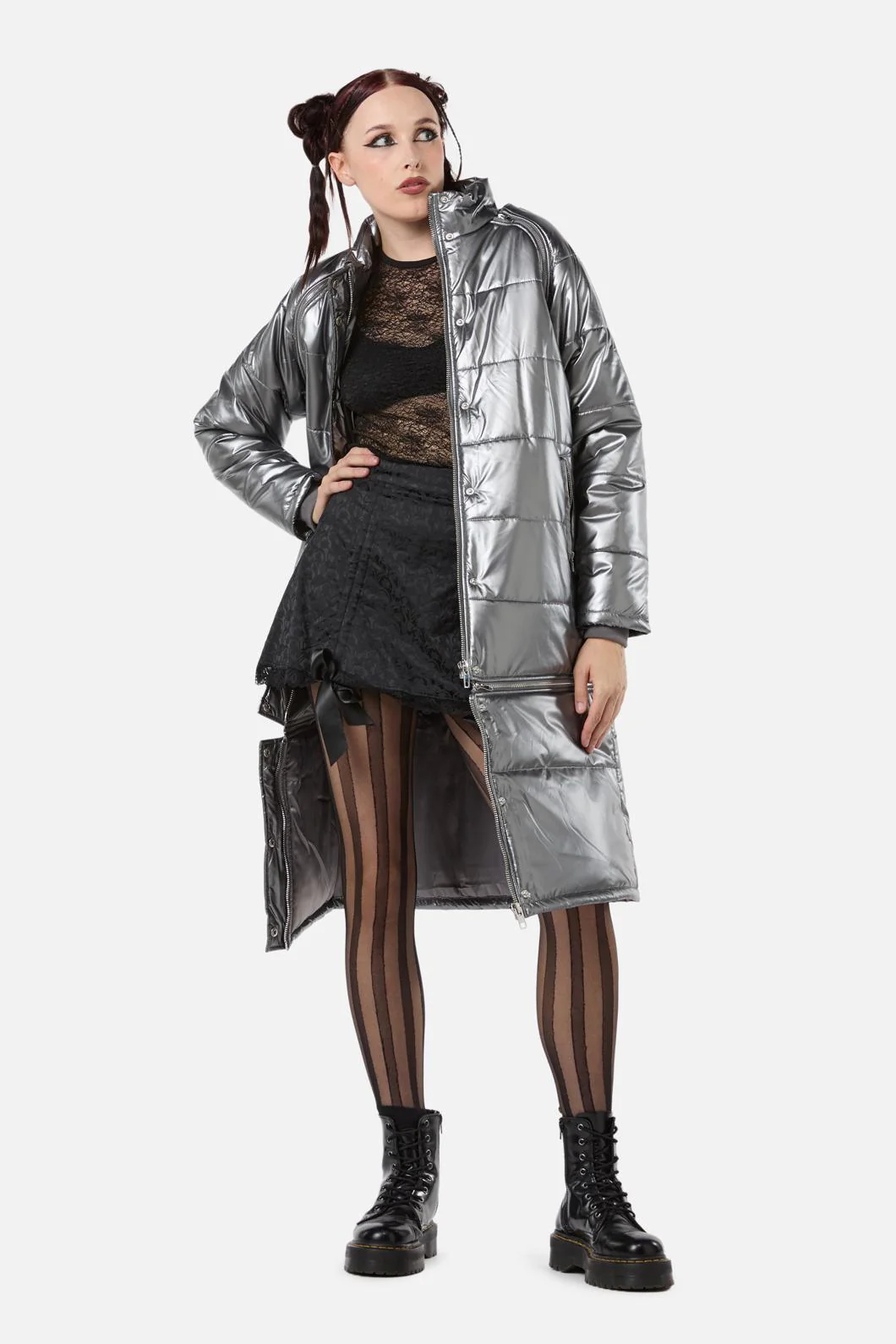 Radioactive Raver Puffer Coat
