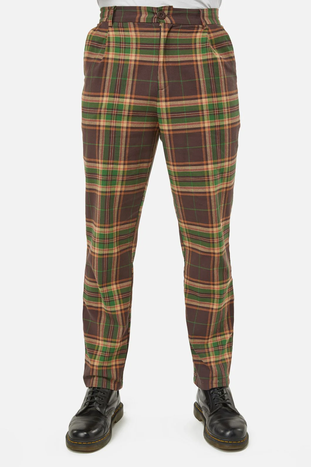 Triassic Tartan Straight Leg Pants