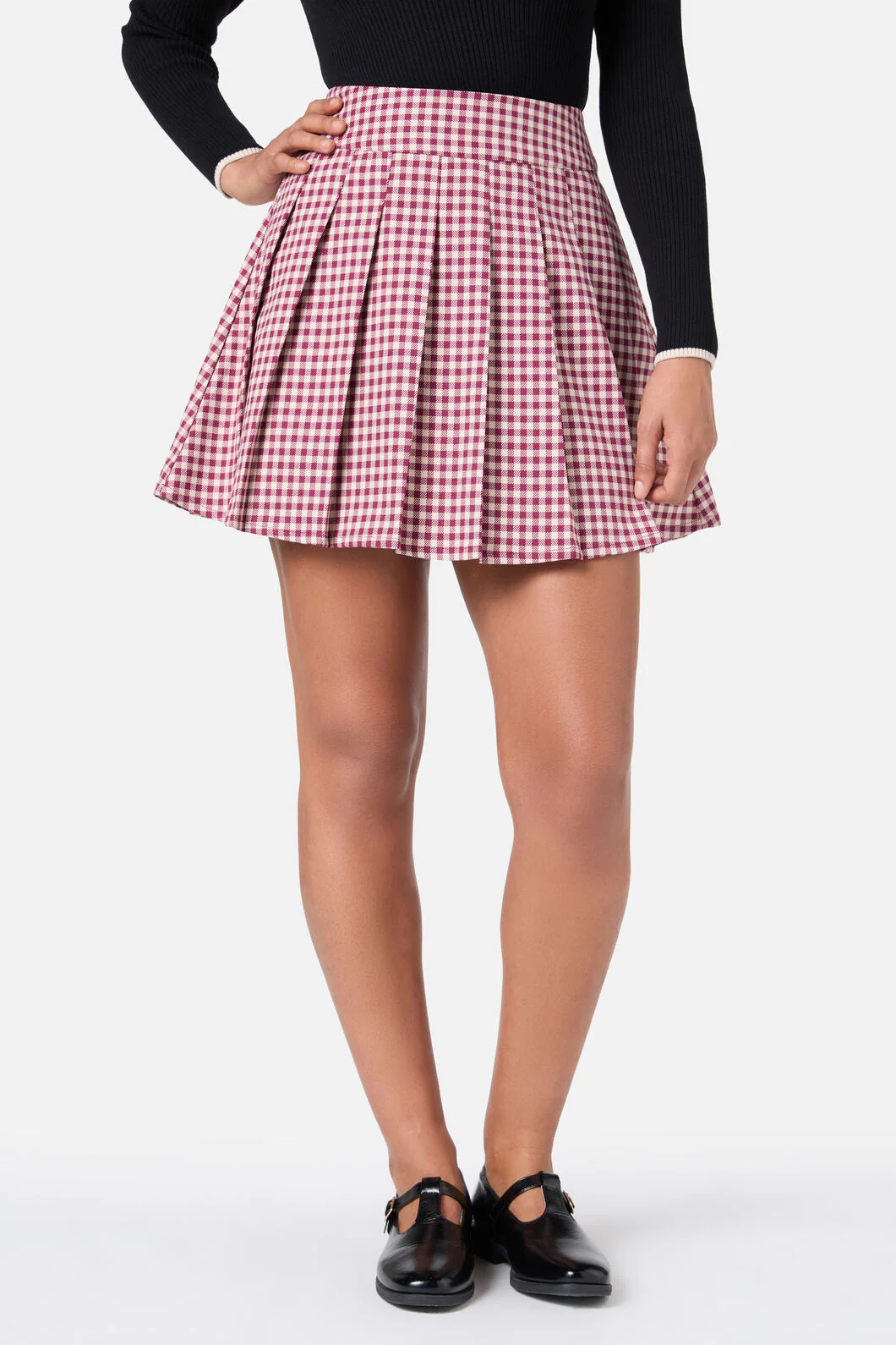 Renae Check Mini Skirt