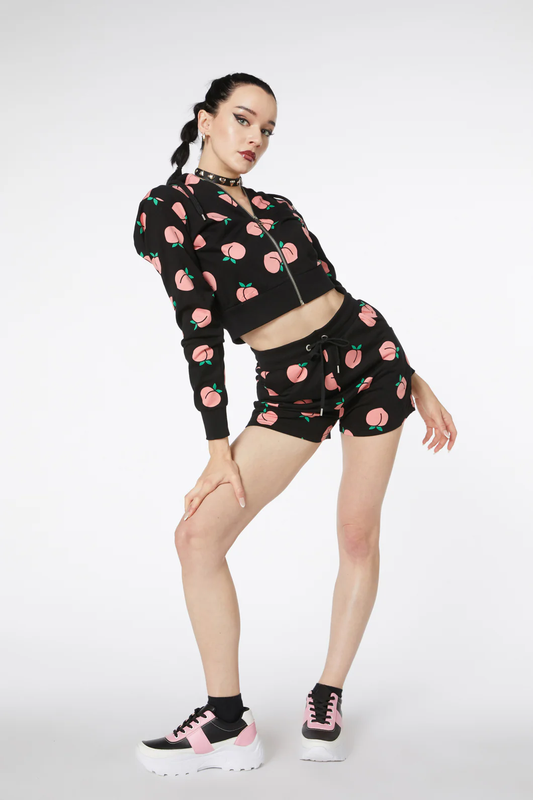 You Peach Cotton Sweat Short