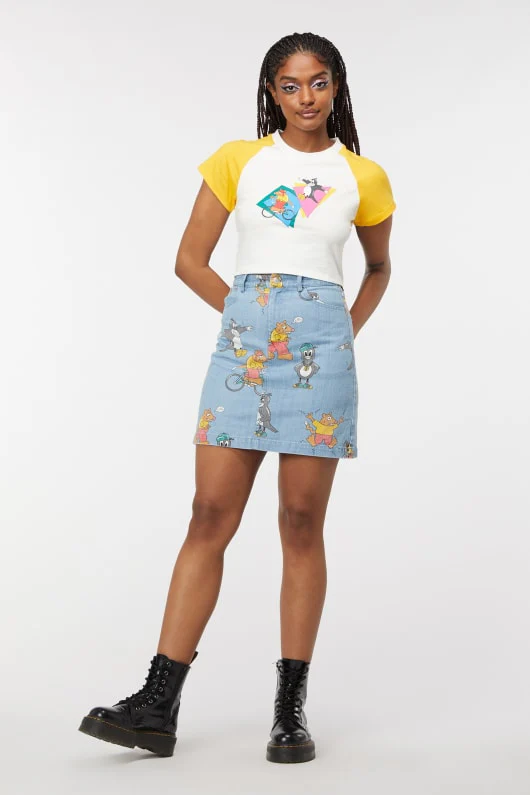 Possum Magpie Cropped Raglan