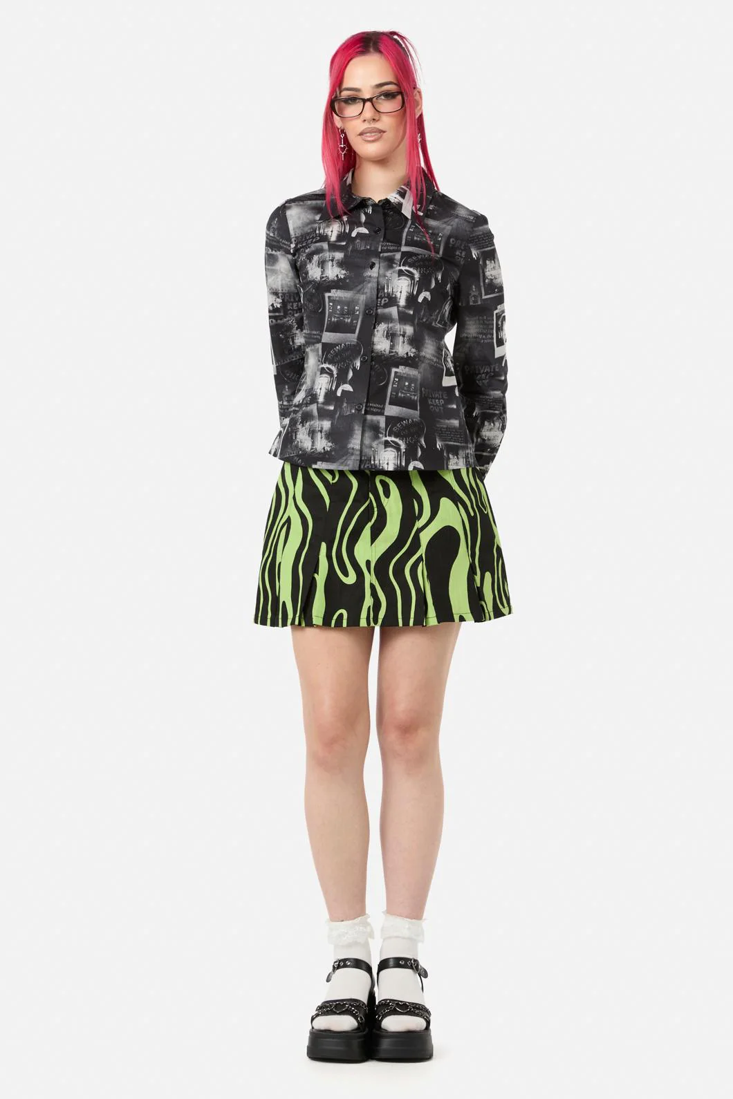 Possess Print Blouse