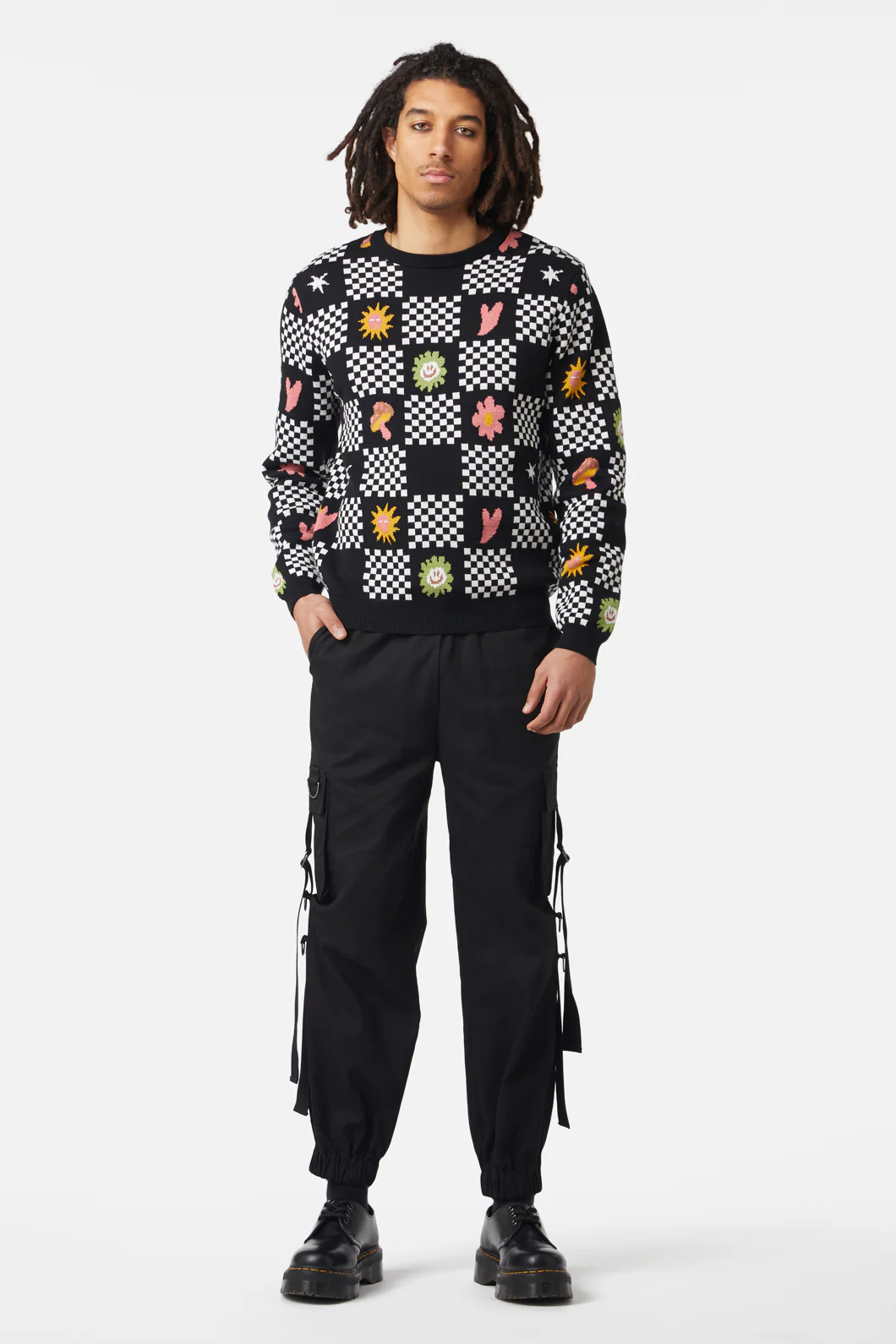 Chess At Picnic Knit