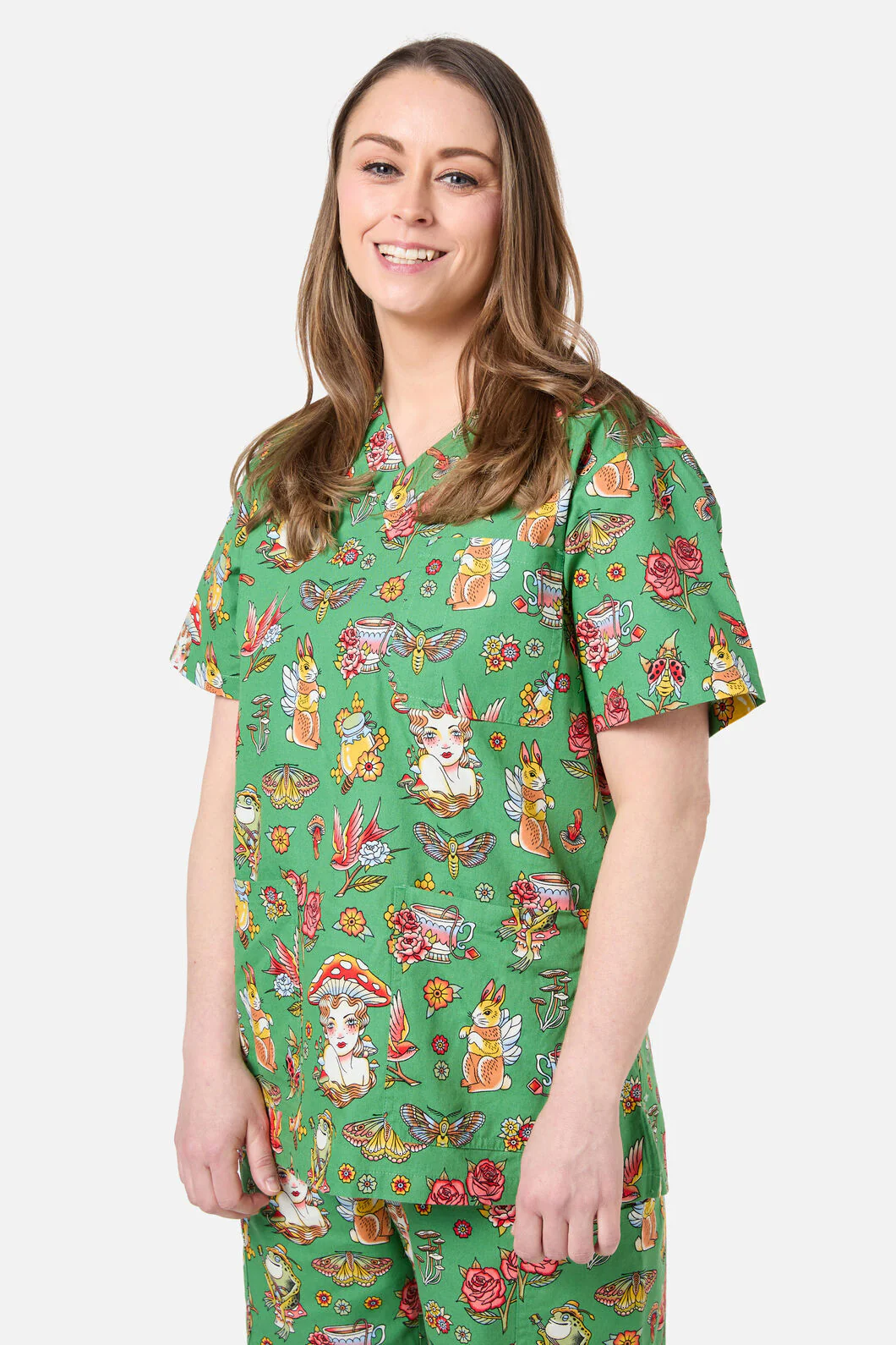 Cottagecore Tattoo Scrub Set