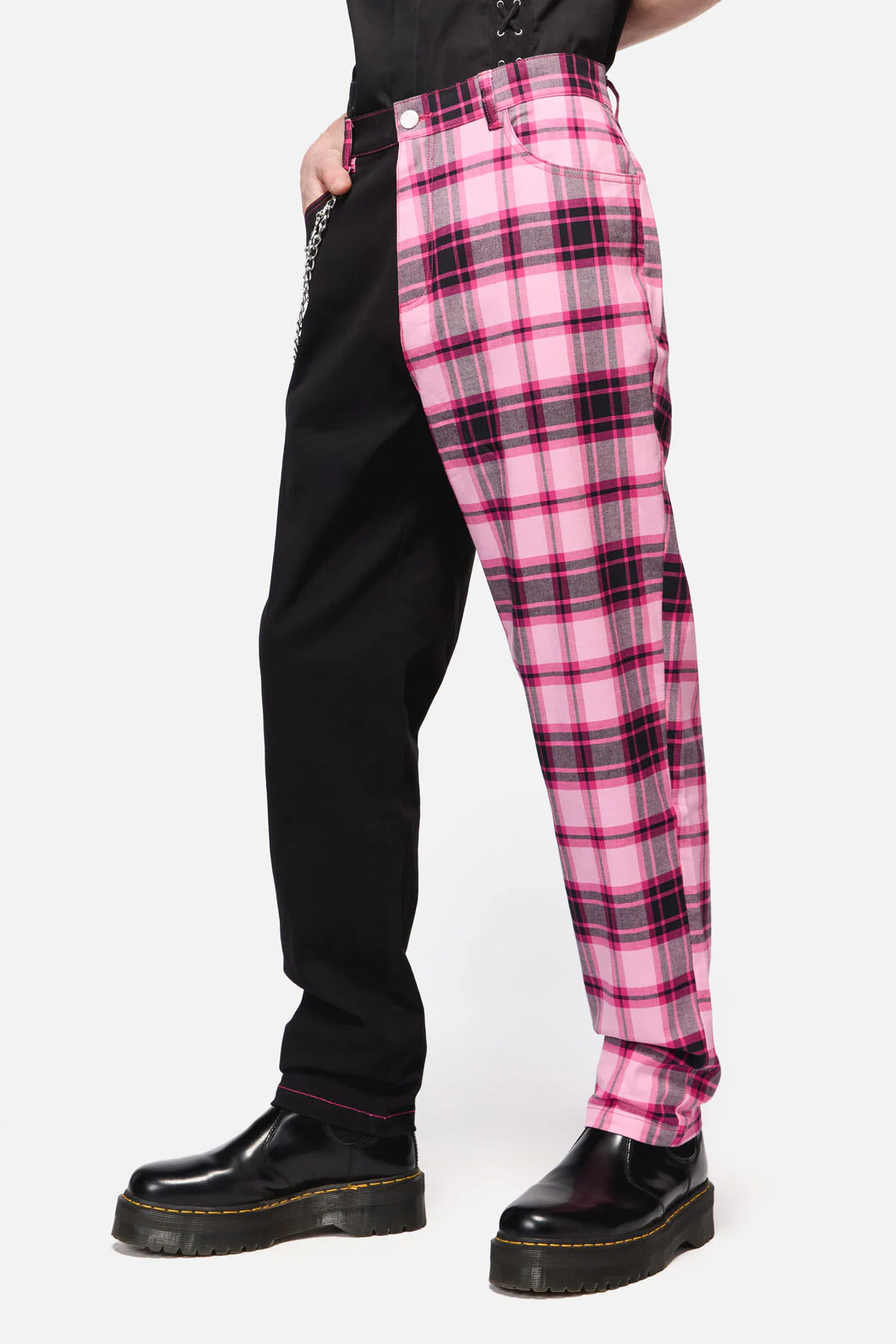 Rococo Life Contrast Tartan Pant