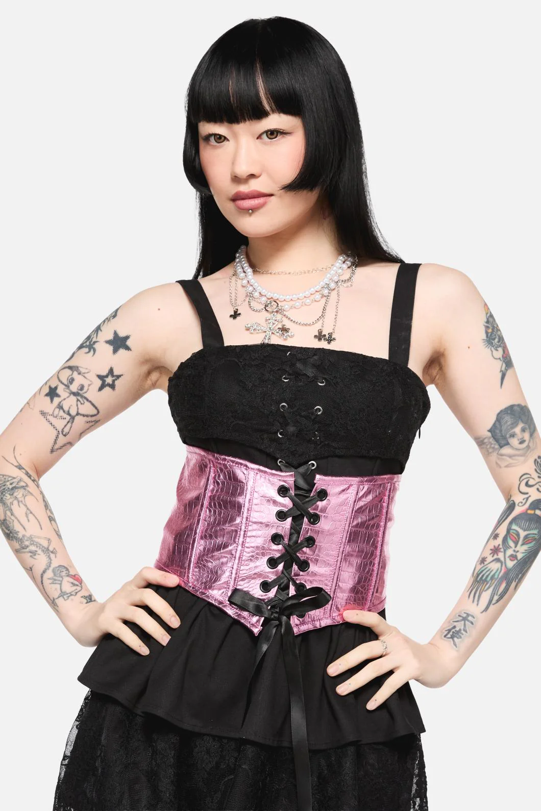 Scales PU Underbust Corset