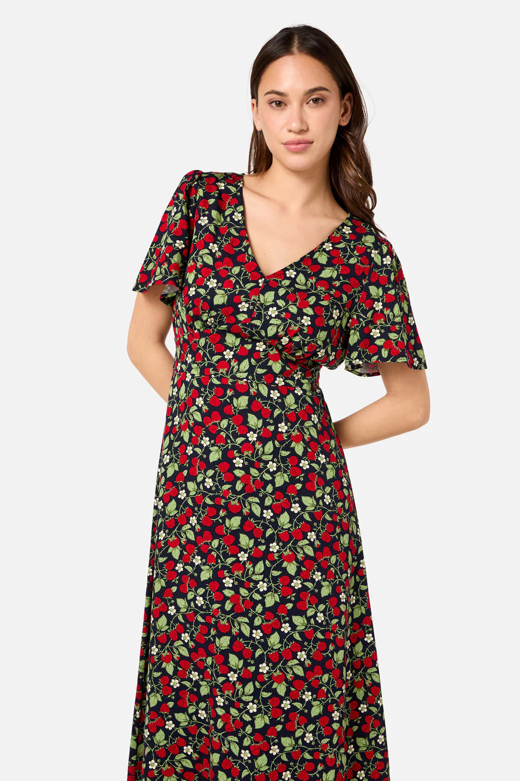 Raspberry Midi Dress