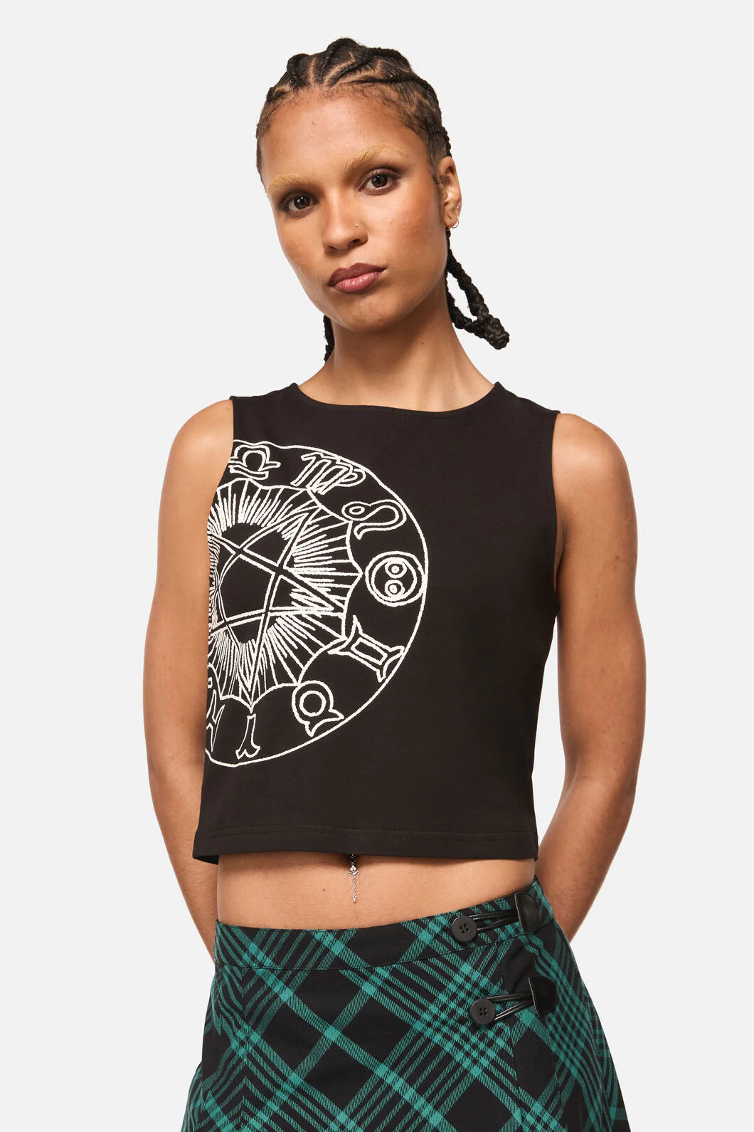 Conjuring Goth Print Tank Top