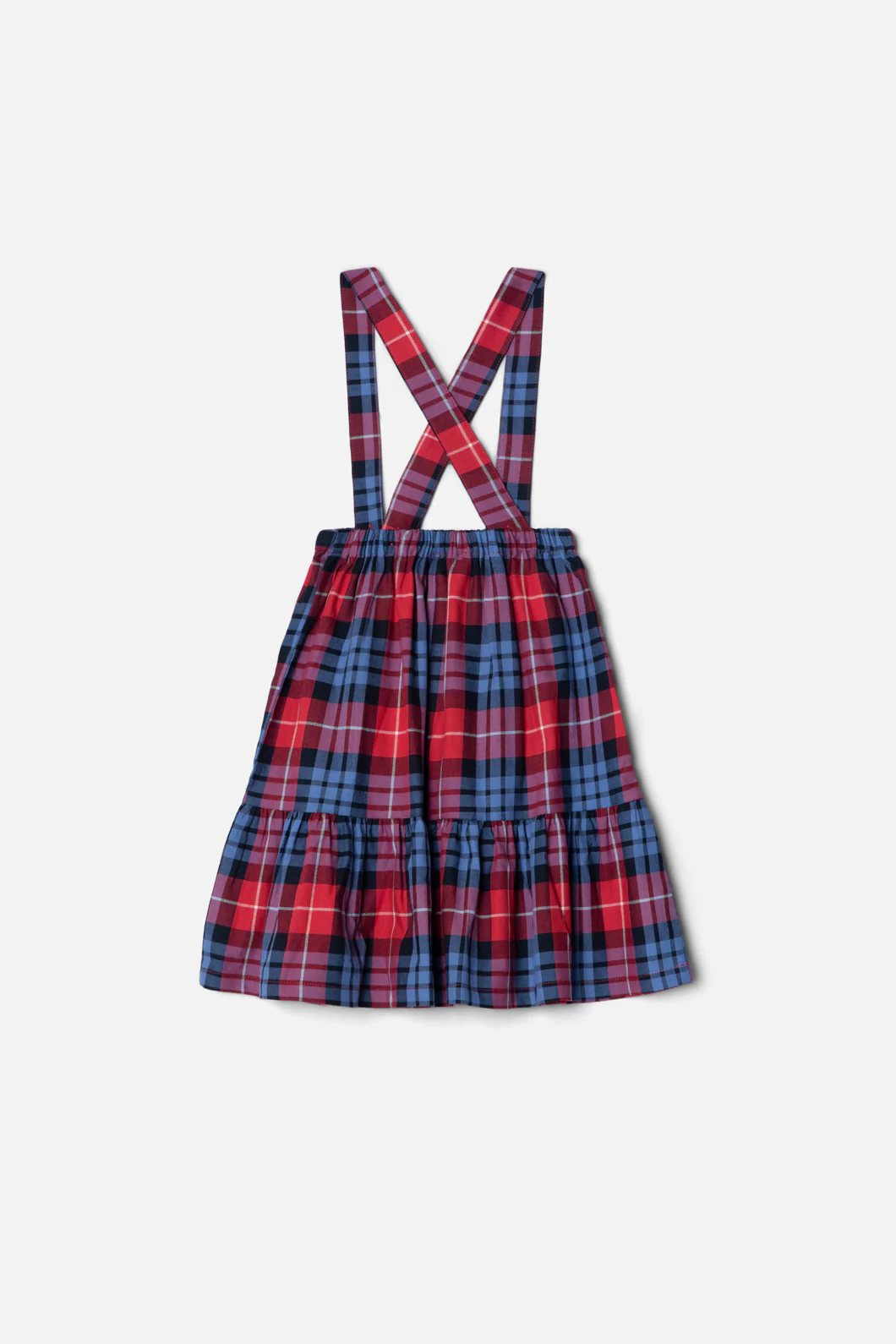 Babe Kids Check Braces Skirt