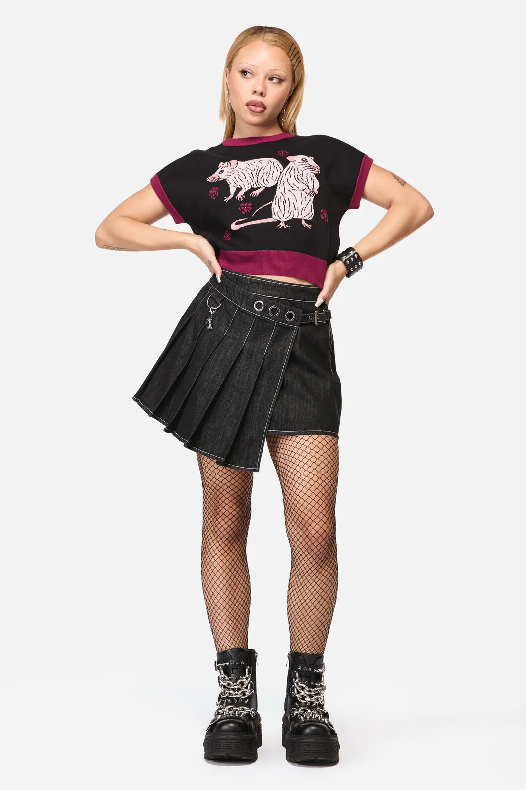 Rodents Grunge Skirt