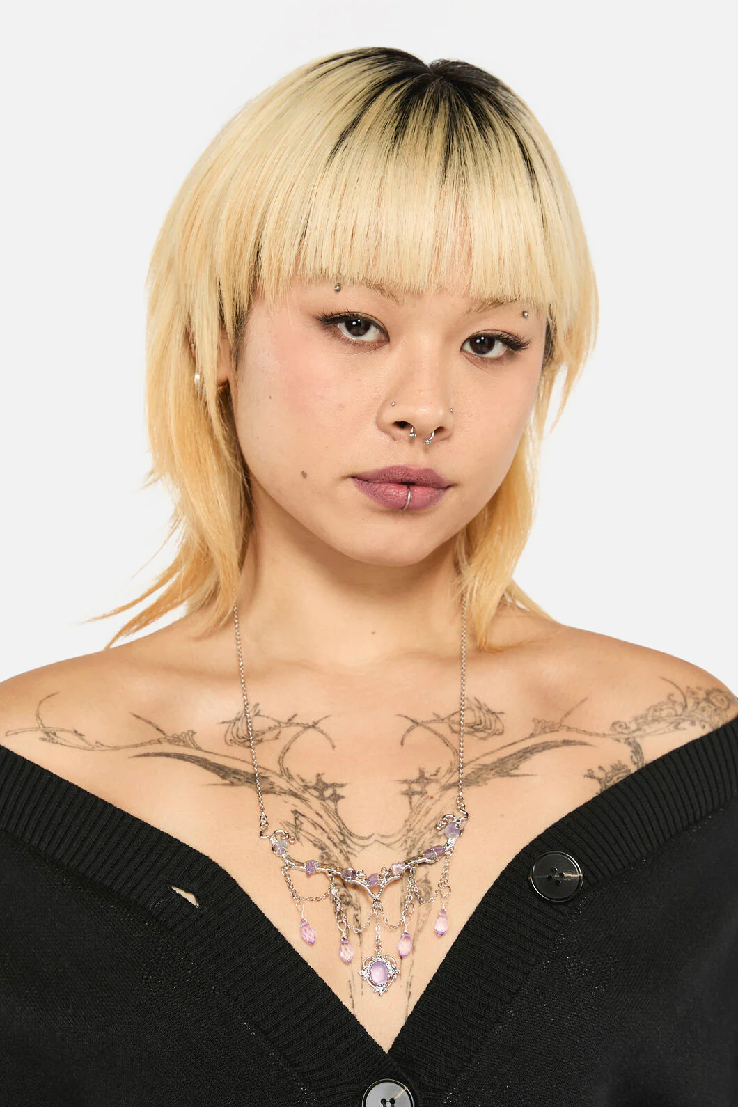 Lilac Crystal Necklace