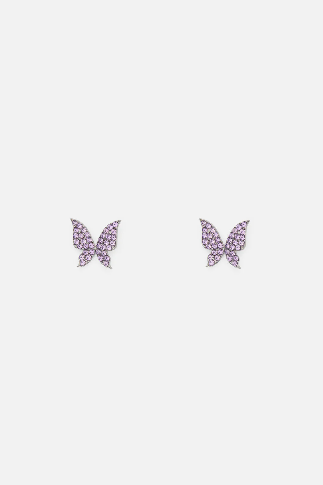 Lilac Butterfly Drop Earrings