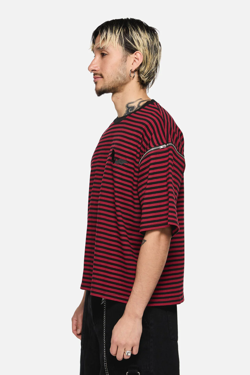 Batz Zip Sleeve Goth Tee