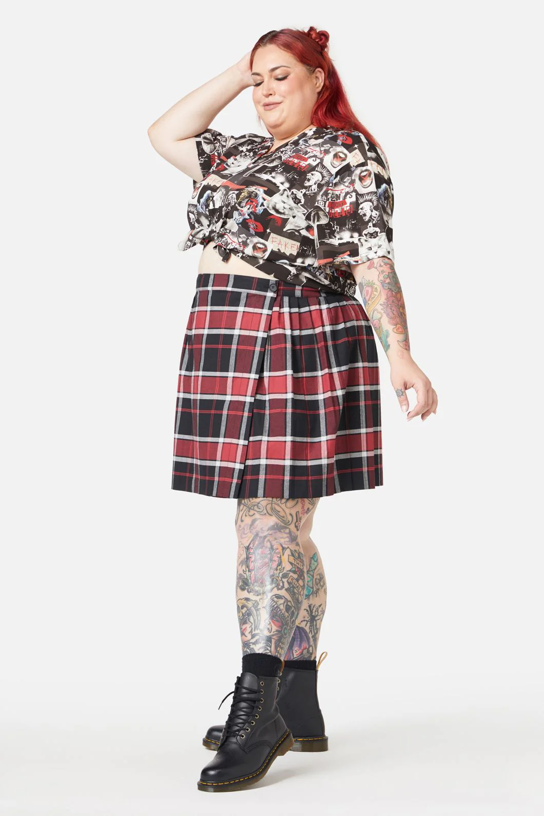 Curve Ursula Pleated Skirt