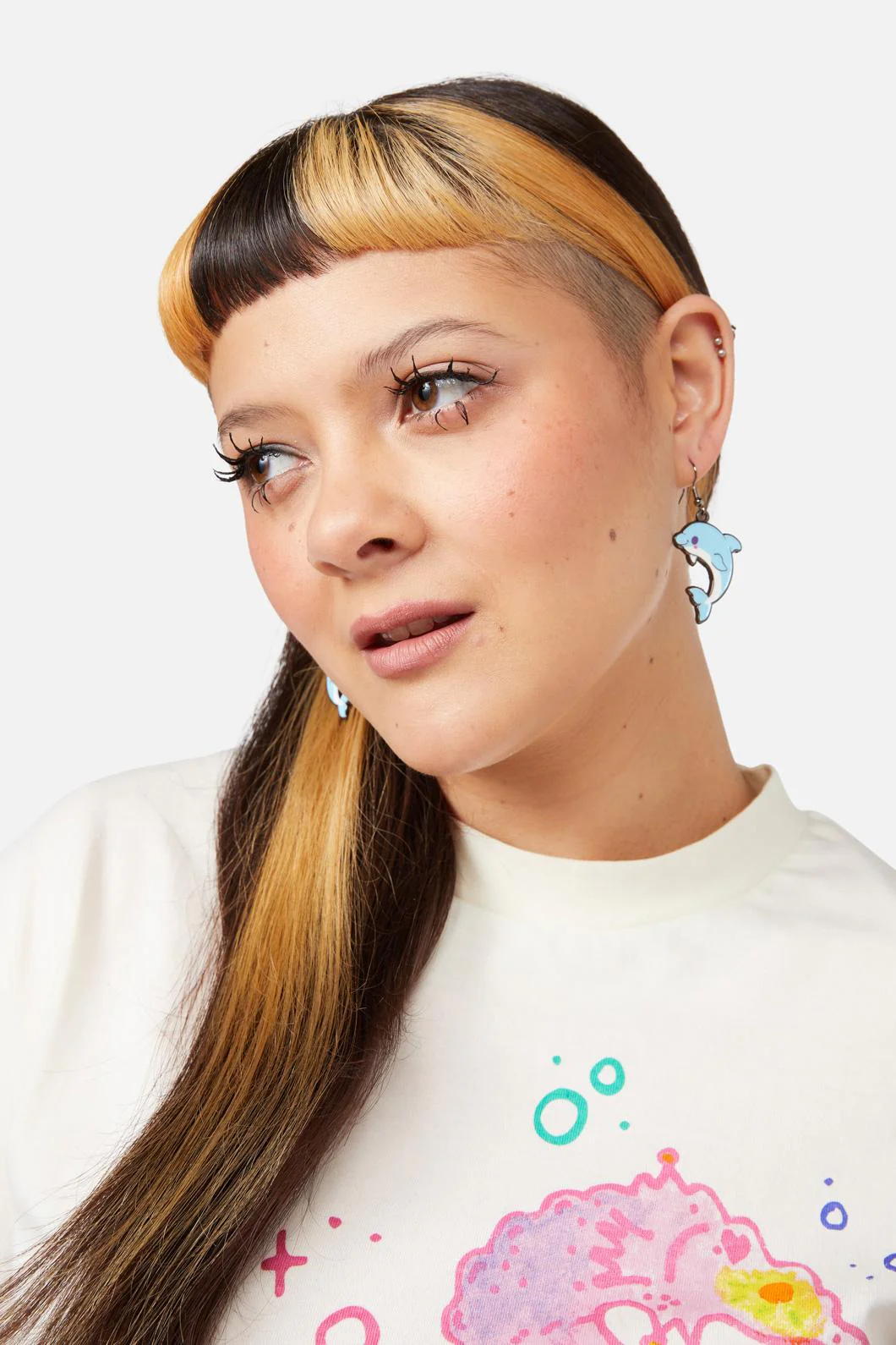 Dolphin Pod Earring