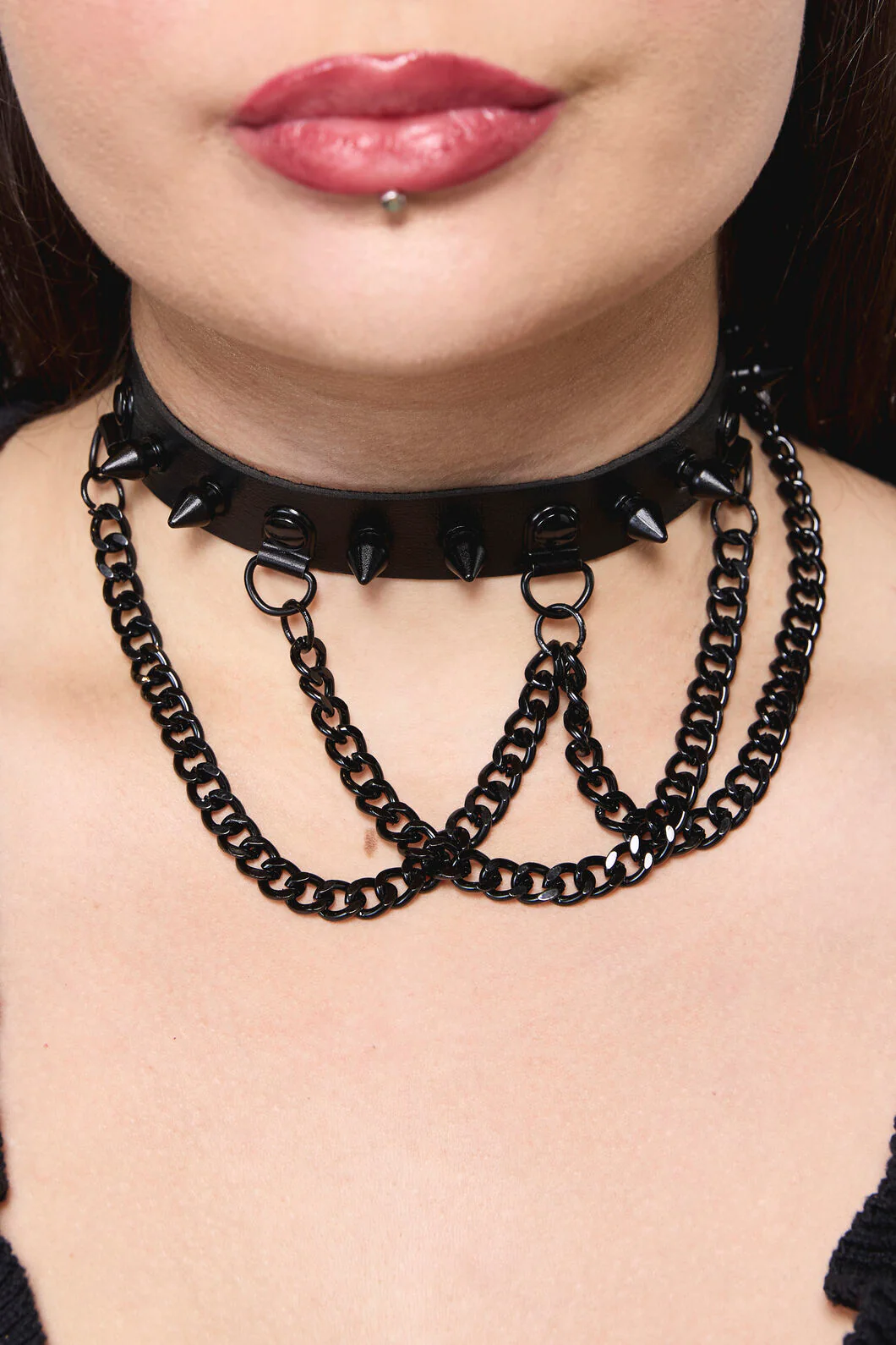 Spike & Chain Choker