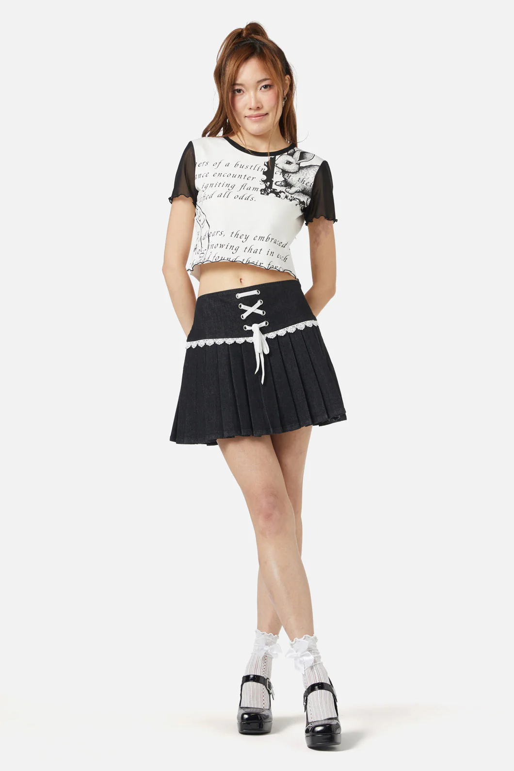 Old Postal Contrast Baby Tee