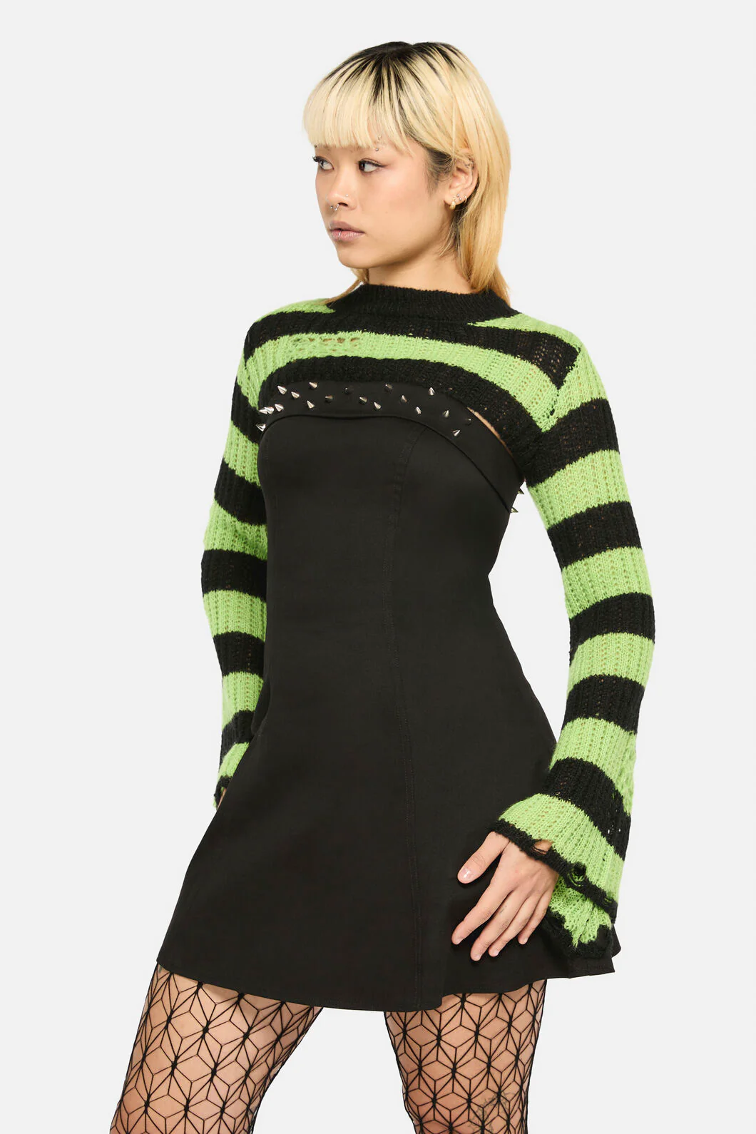Toxic Stripe Knit Sleeves