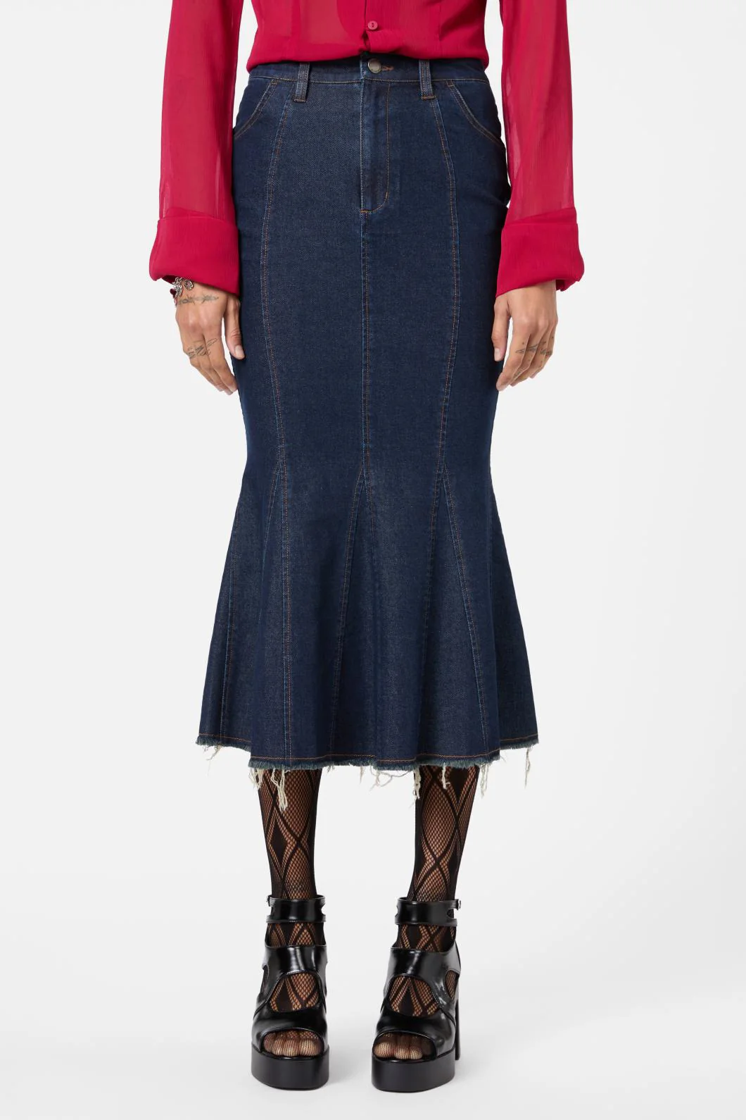 Fable Denim Midi Skirt