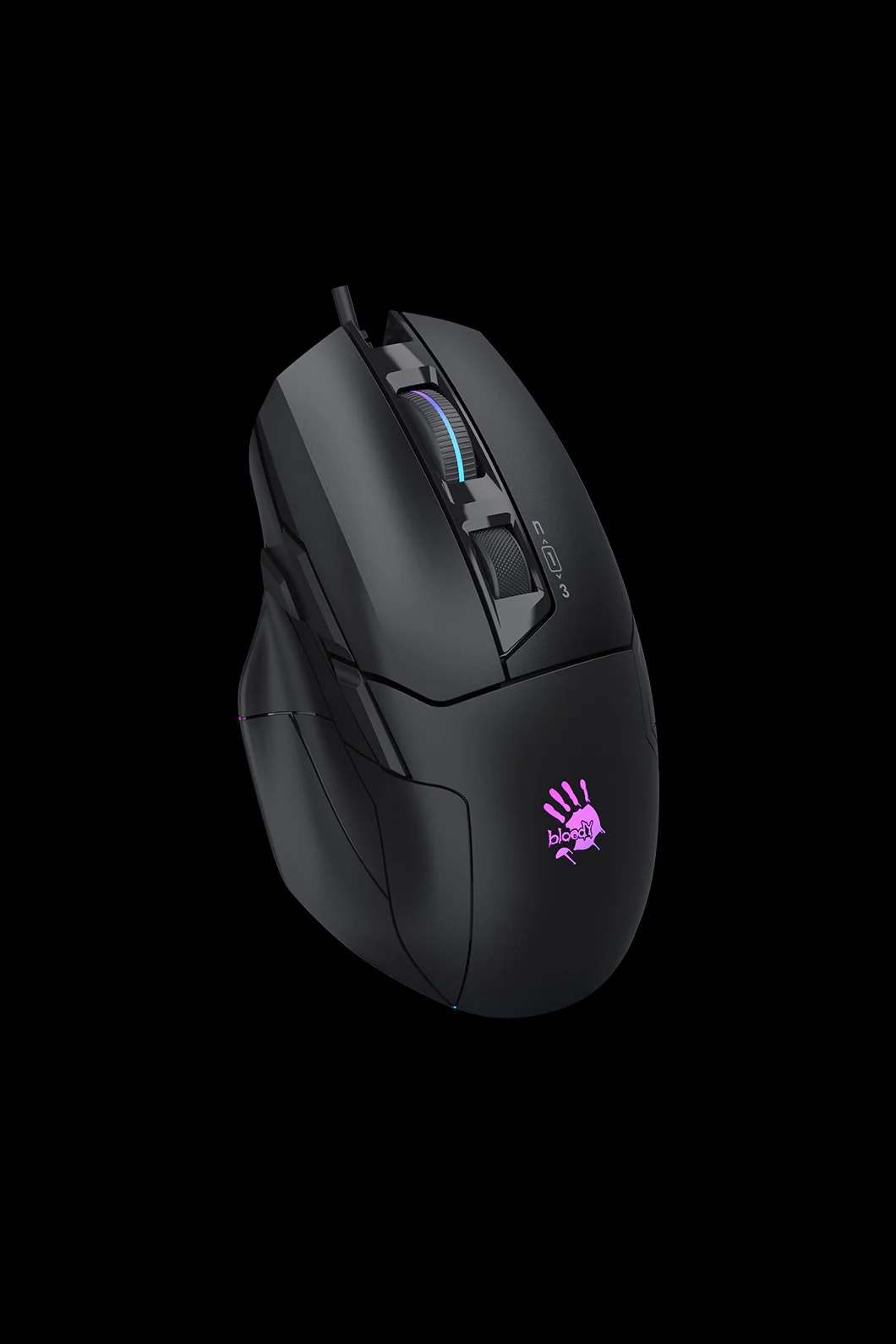W70 Max-AC RGB 10,000 CPI Mouse (Stone black)