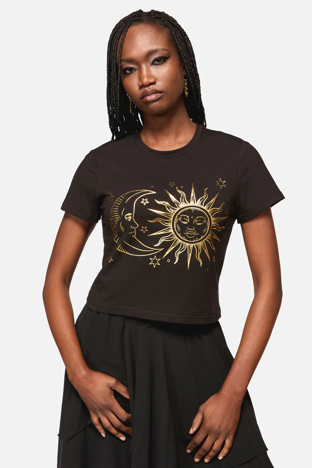Sun And Moon Goth Tee