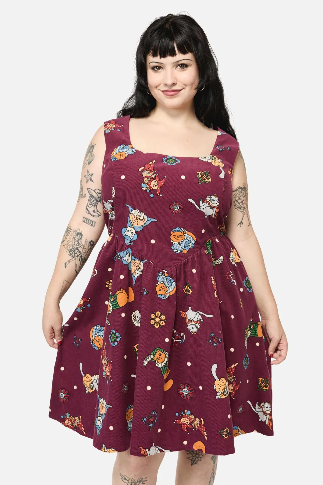 Curve Left Right Cord Dress