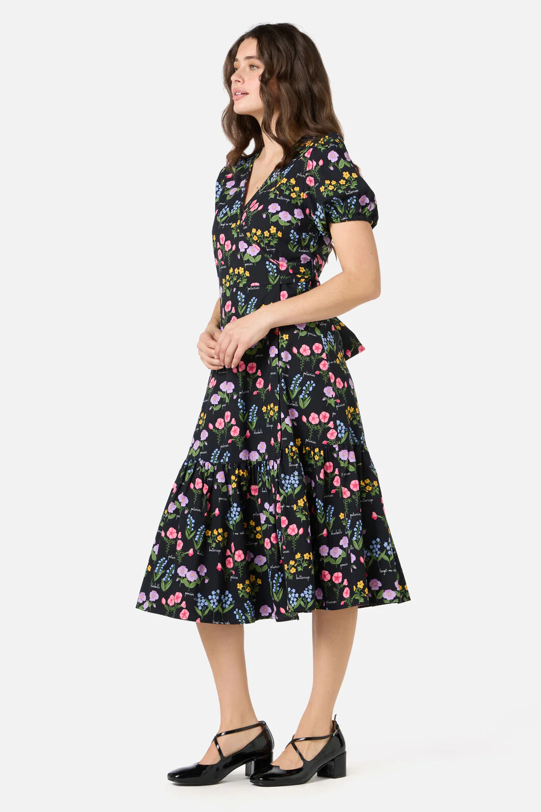 Cottage Garden Midi Wrap Dress