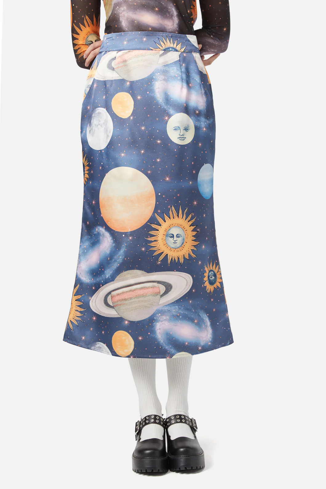 Moonlit Satin Skirt