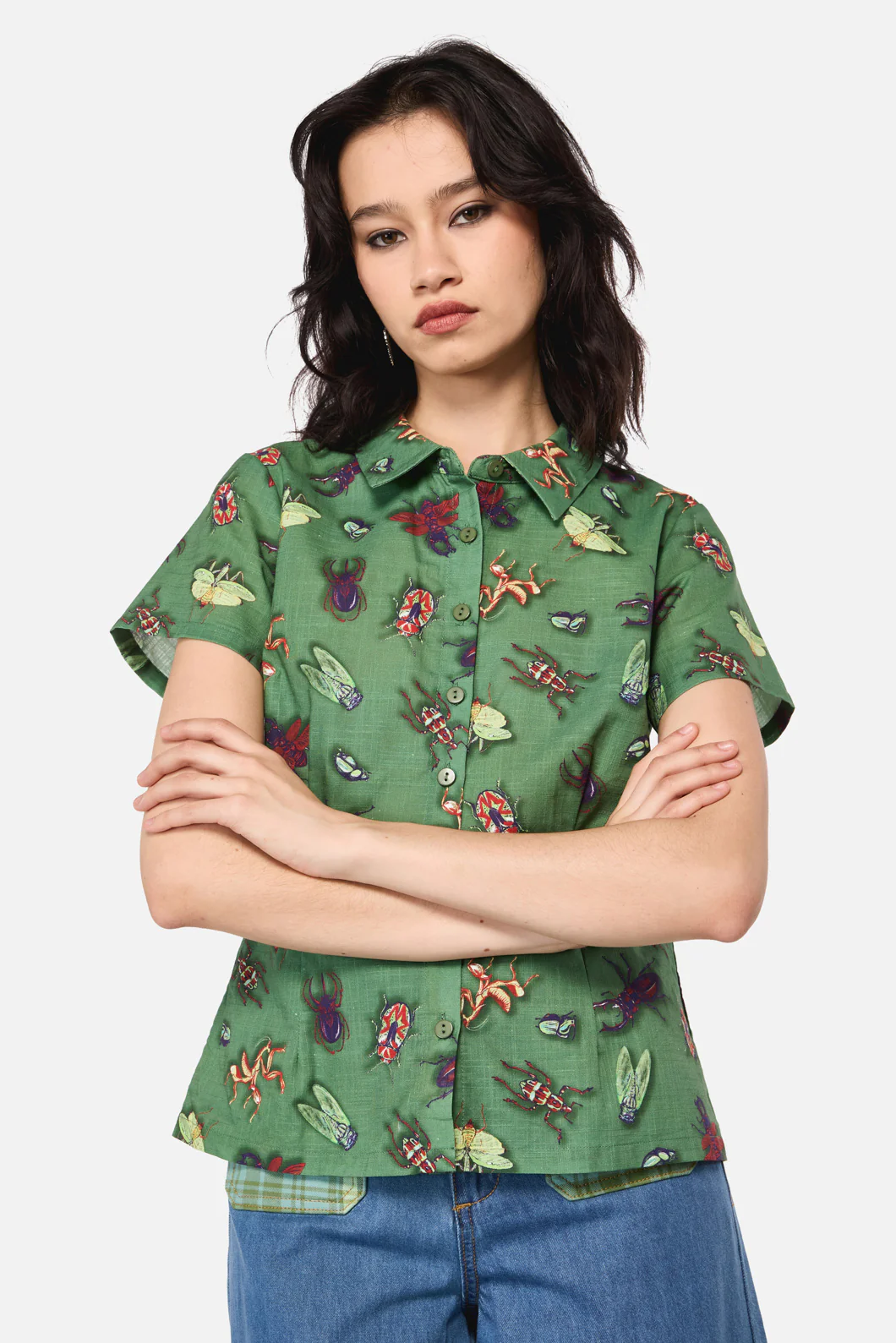 Entomology Print Blouse