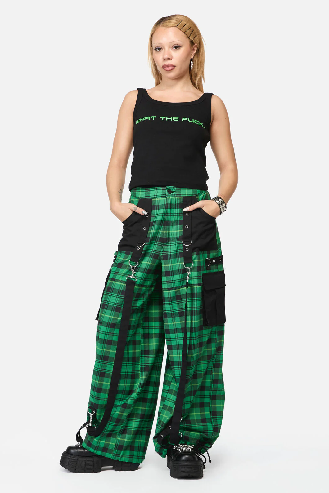 Wired Tartan Cargo Pant