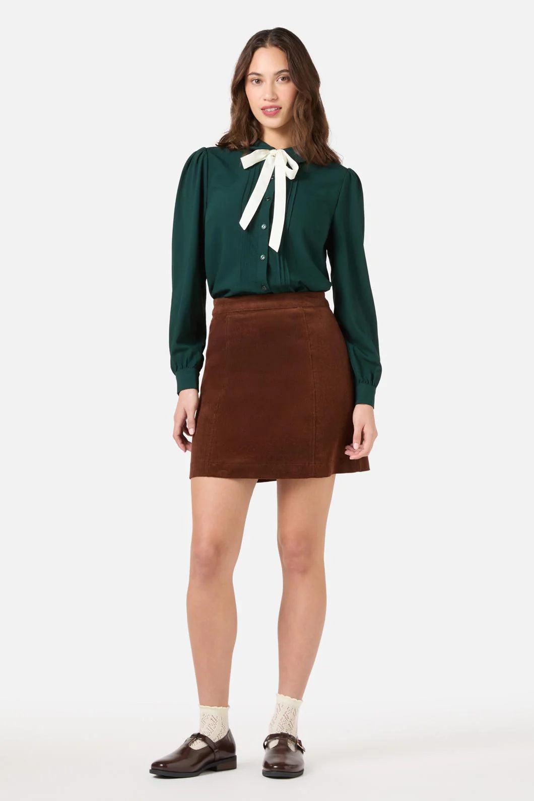 Annie Long Sleeve Bow Blouse