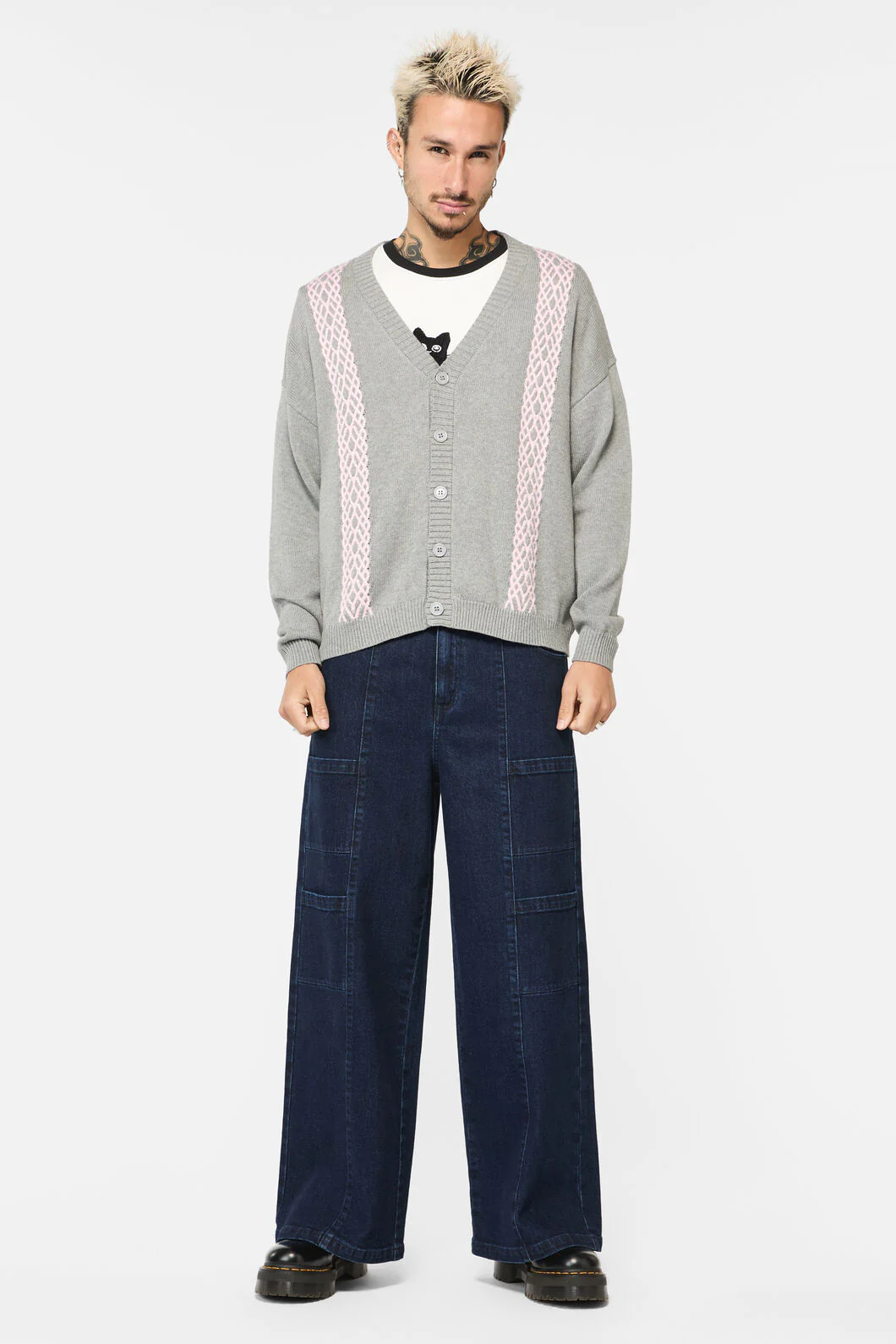 Forgotten City Cable Knit Unisex Cardi