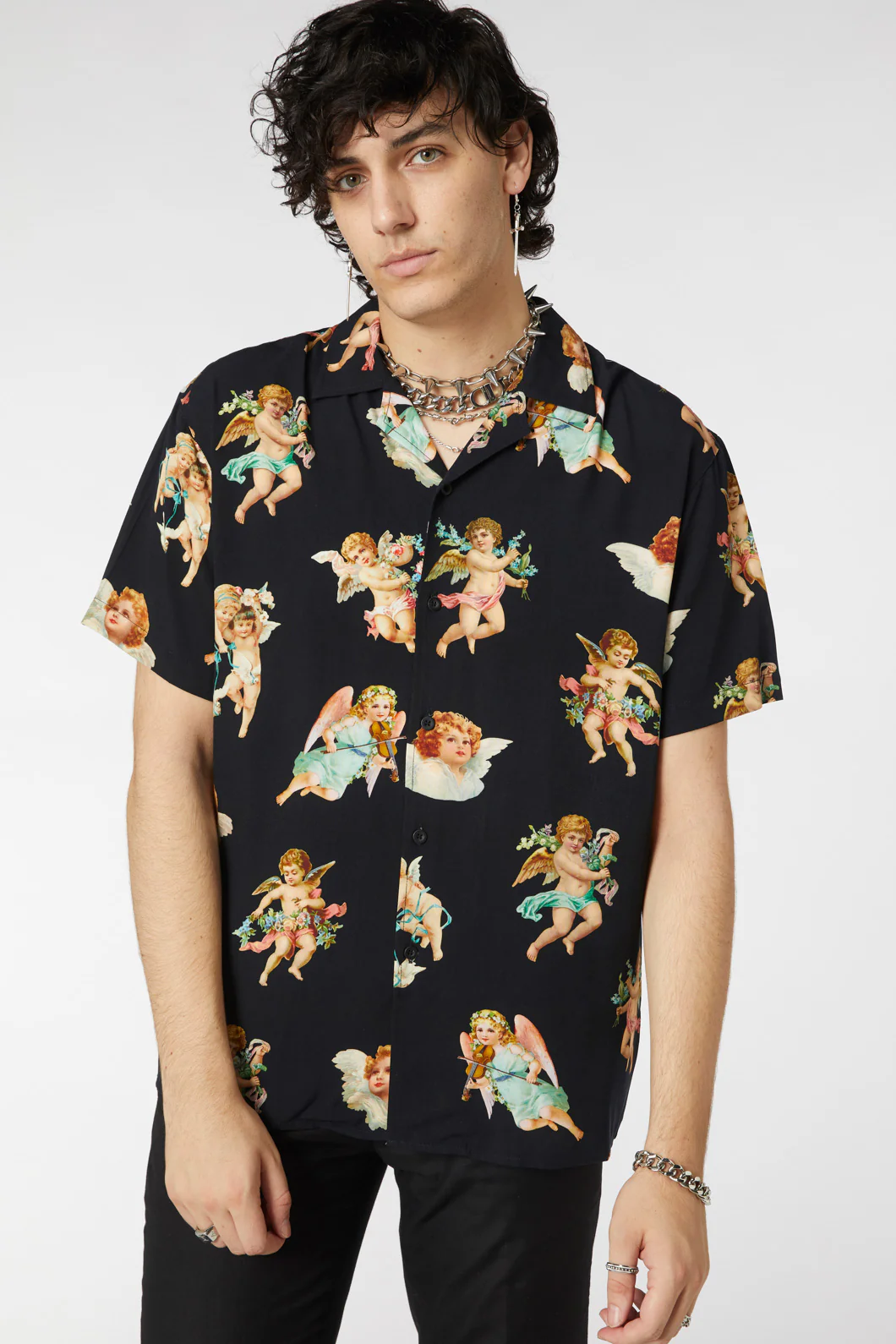 Cherub Viscose Print Shirt
