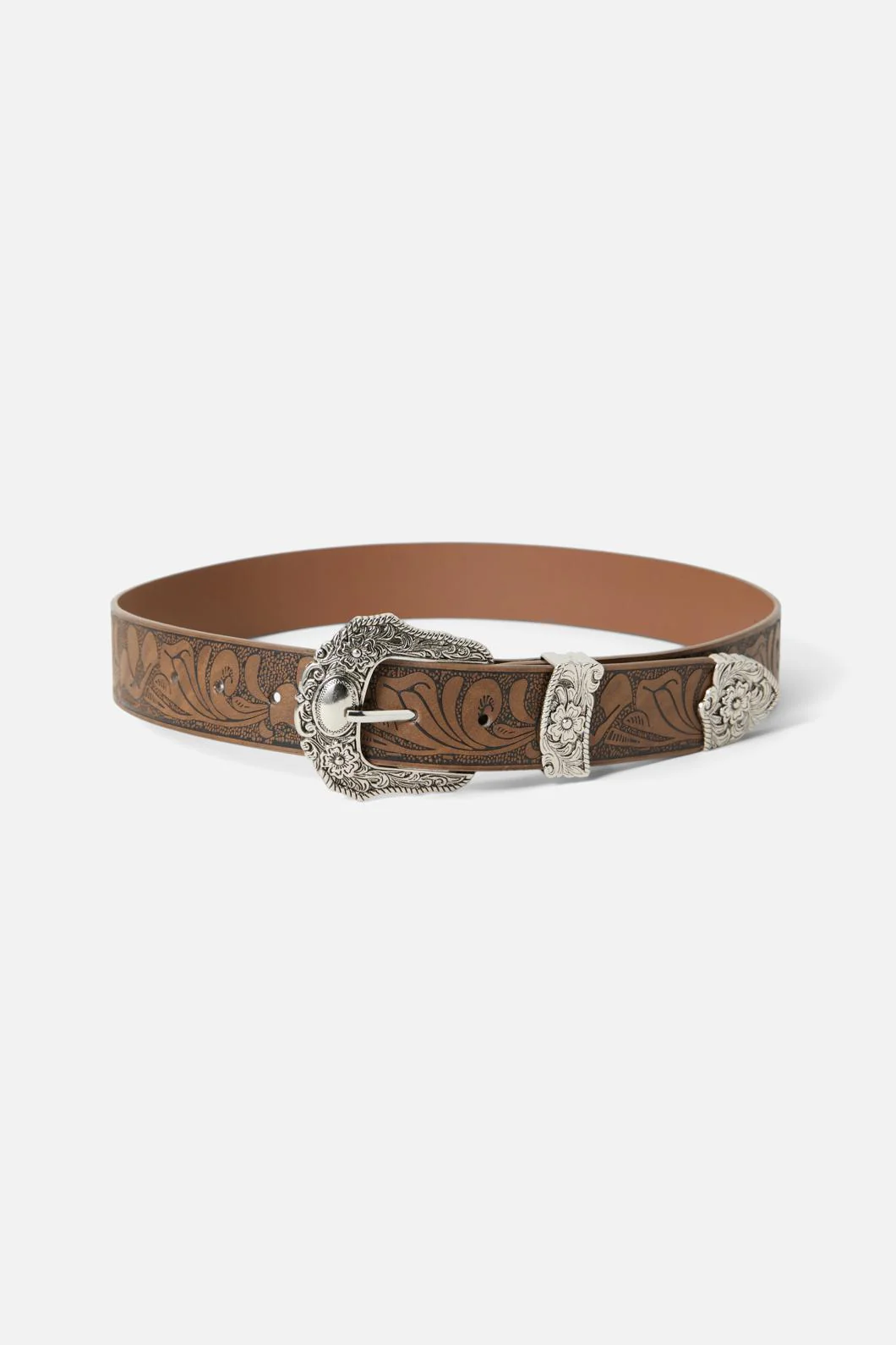 Embossed Buckle Belt