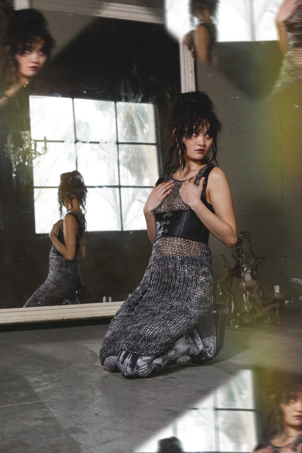 Misery Distressed Knit Dress