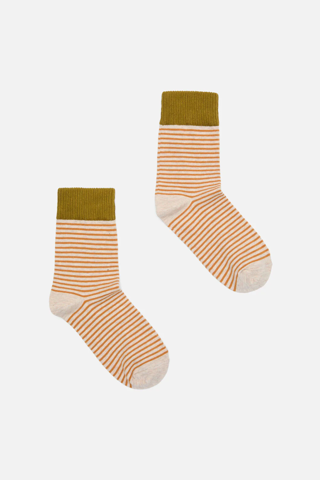 Tan Thin Stripe Sock