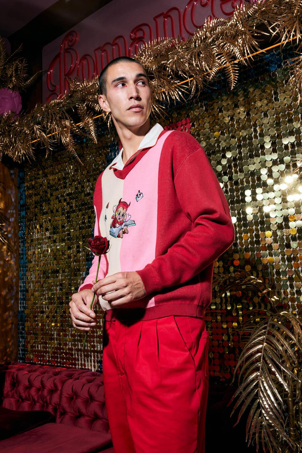 Love Letter Contrast Knit