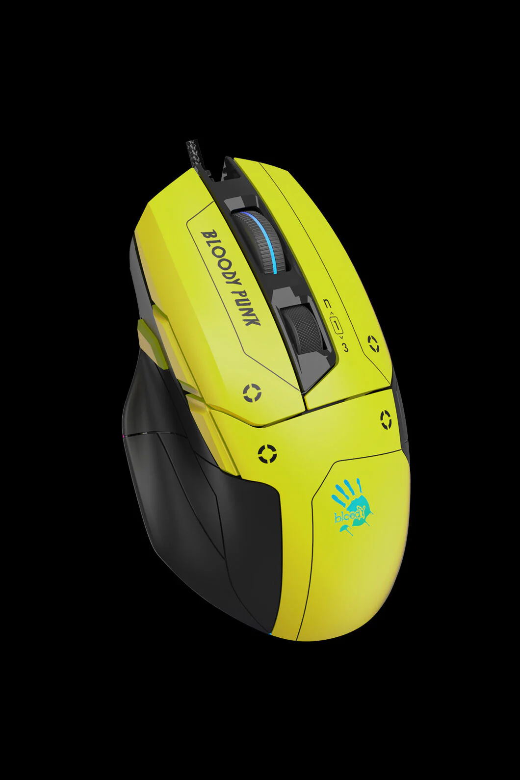 W70 Max-AC RGB 10,000 CPI Mouse (Punk yellow)