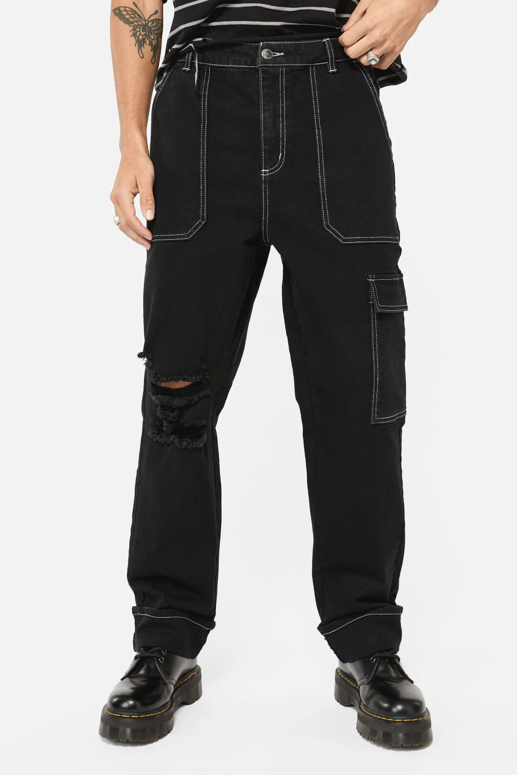Gothic Cuff Unisex Jeans