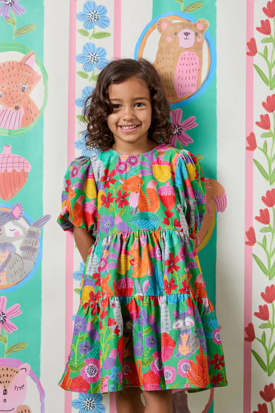 Woodland Kids Cord Dress