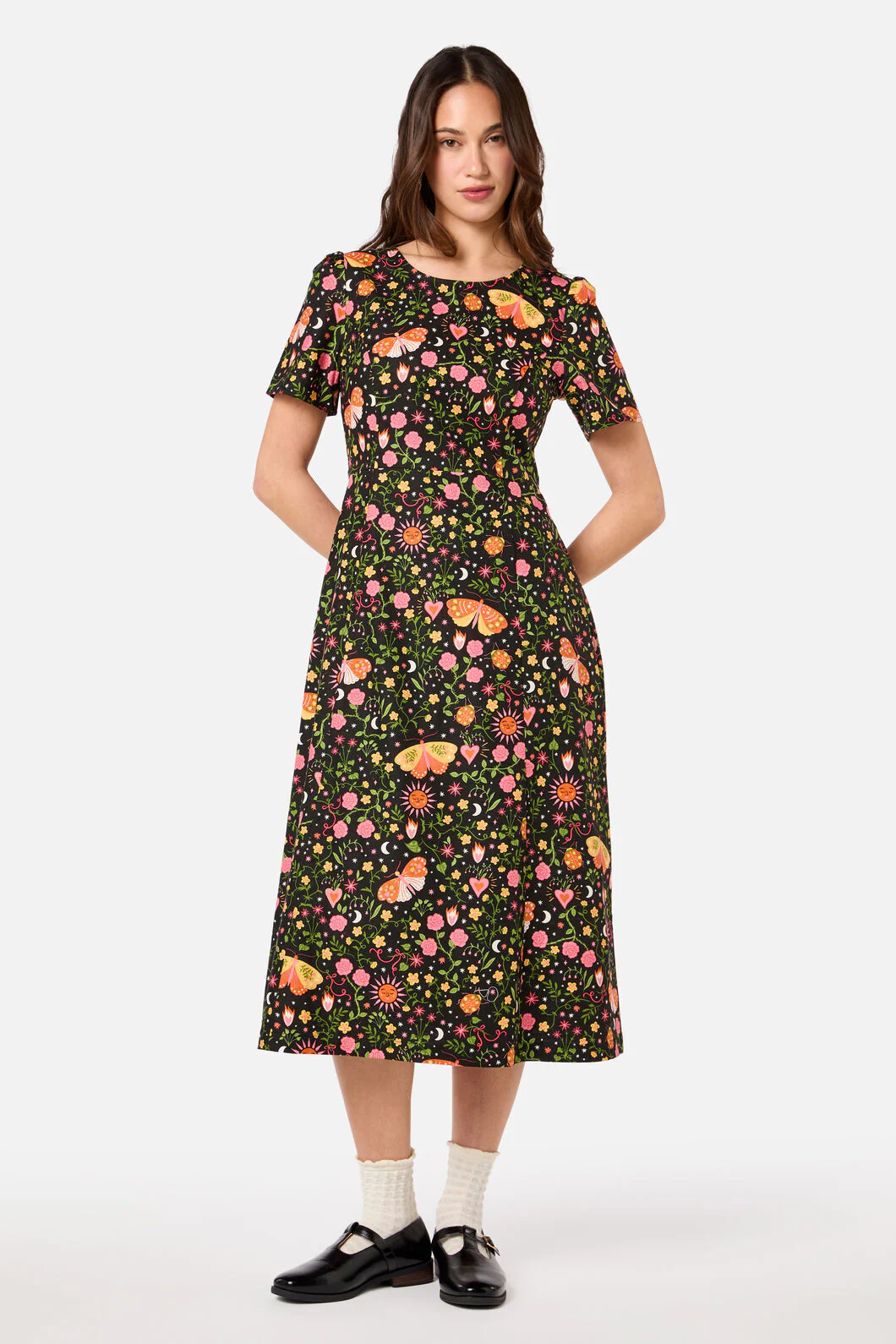 Folk Art Midi Dress