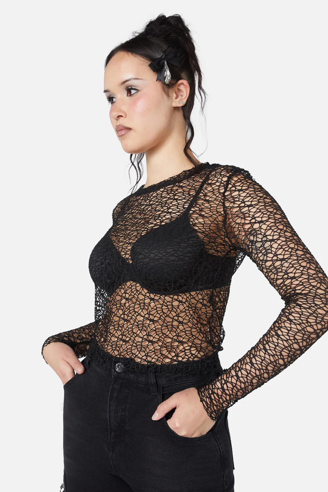 Mortal Webbed Mesh Top