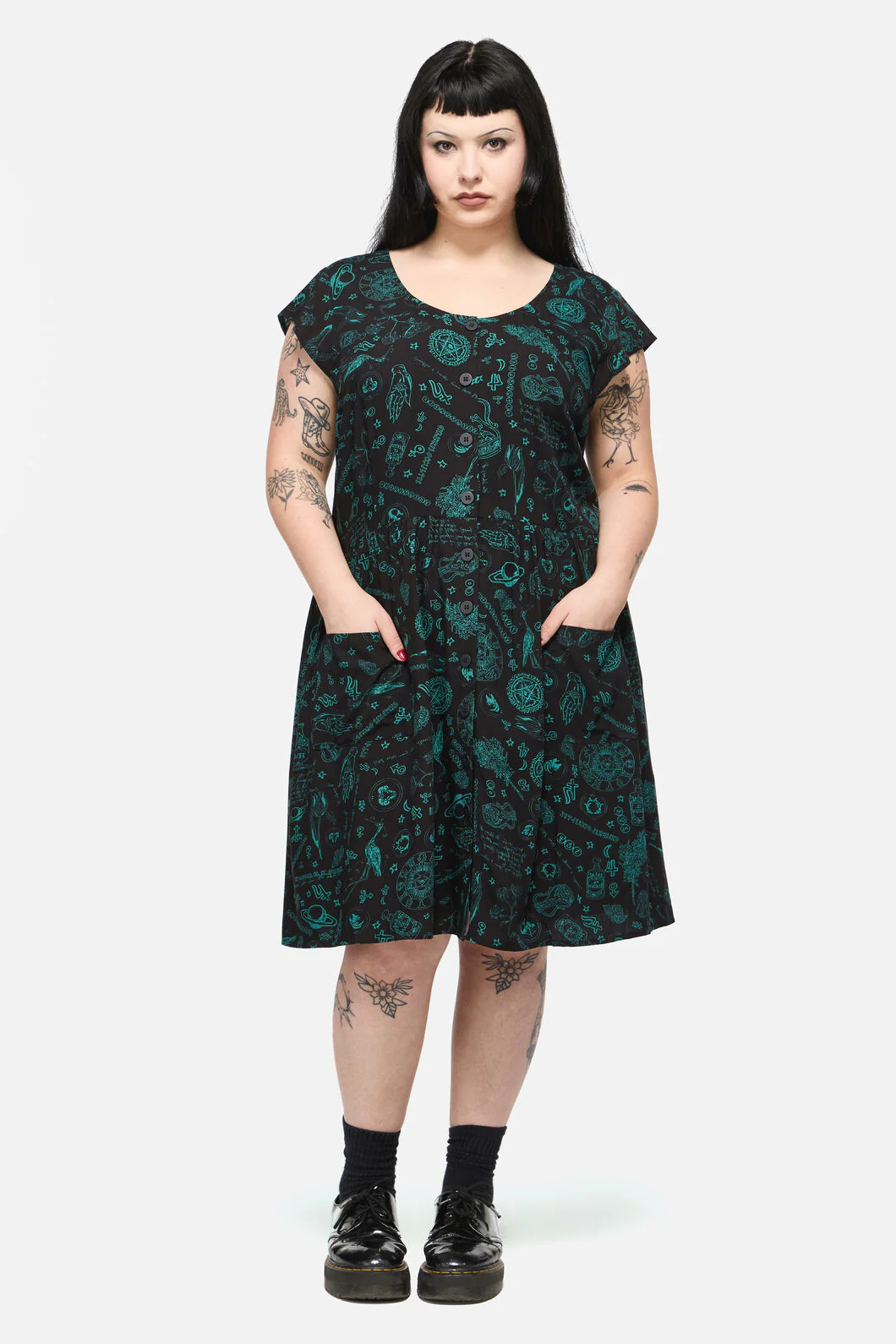 Curve Spellbook Goth Dress