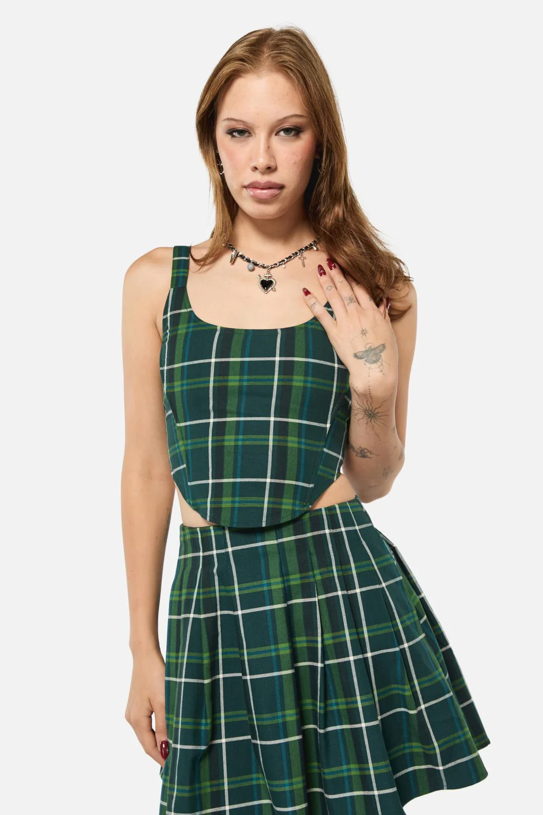 Jester Tartan Corset Top