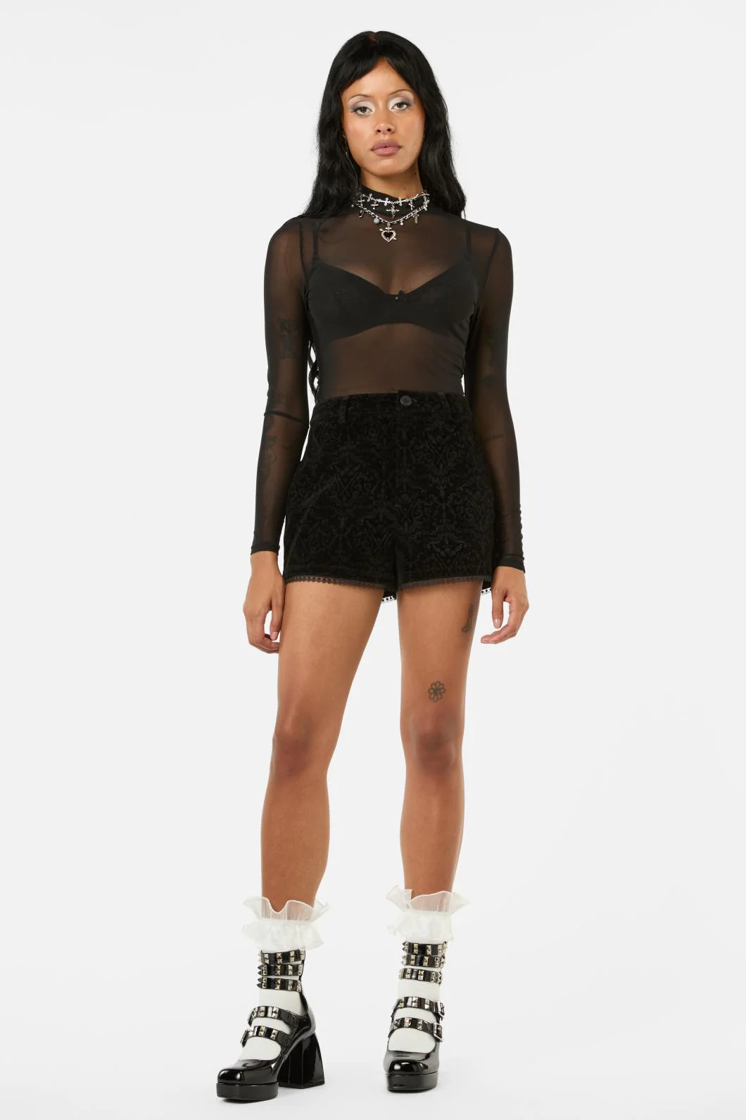 Not Afraid Velvet Shorts