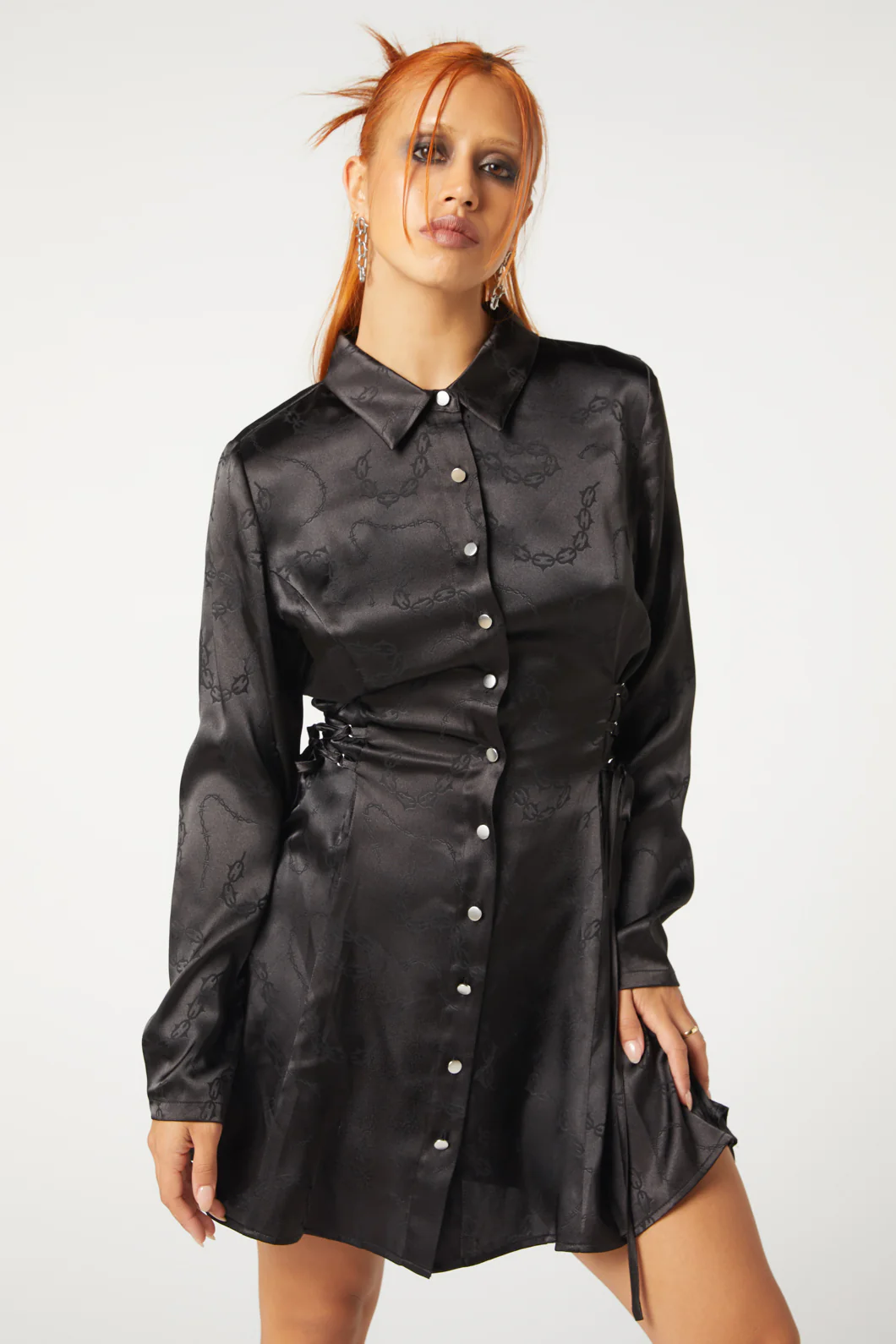 Under Sentence Satin Dress