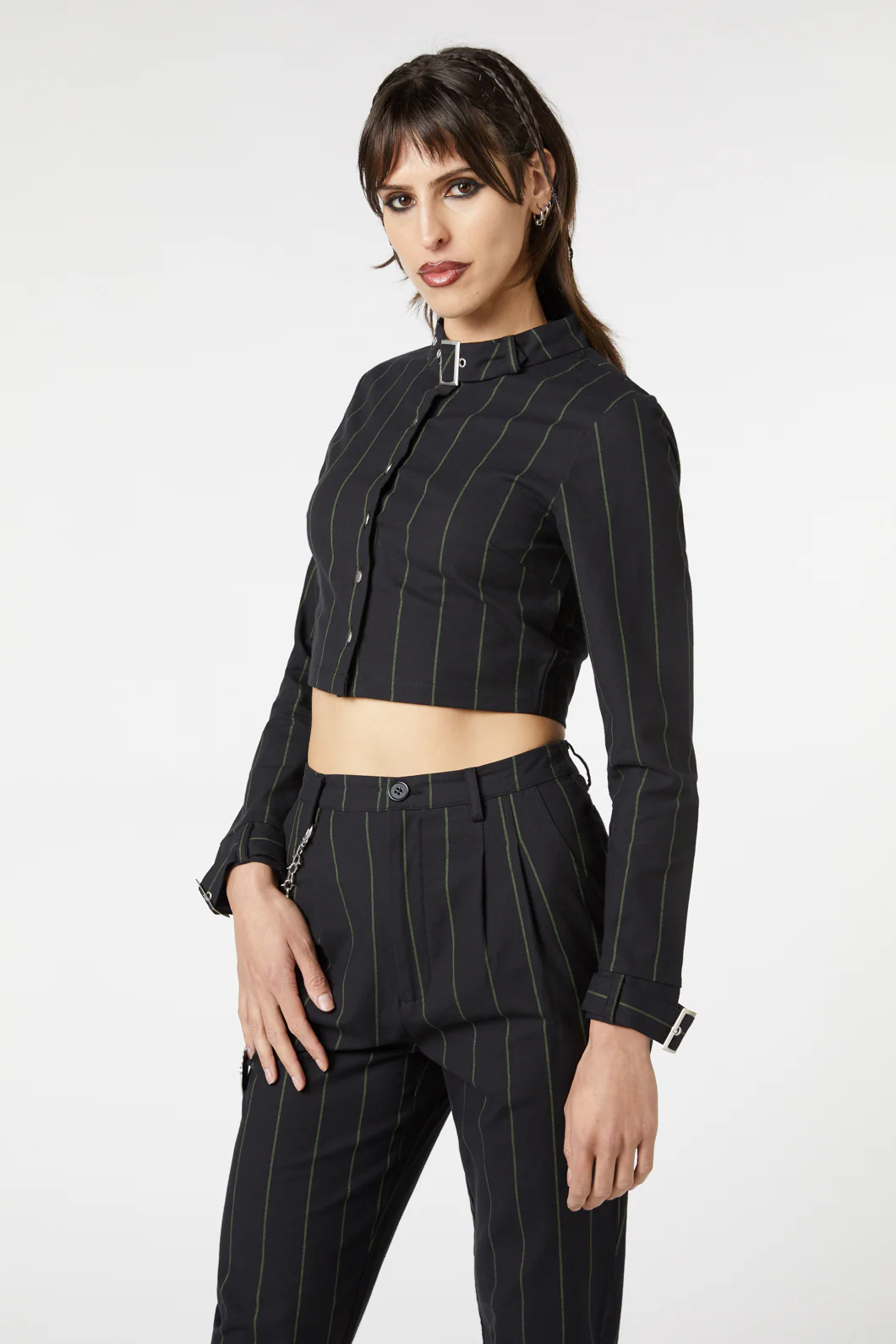 Mystery Pinstripe Blouse