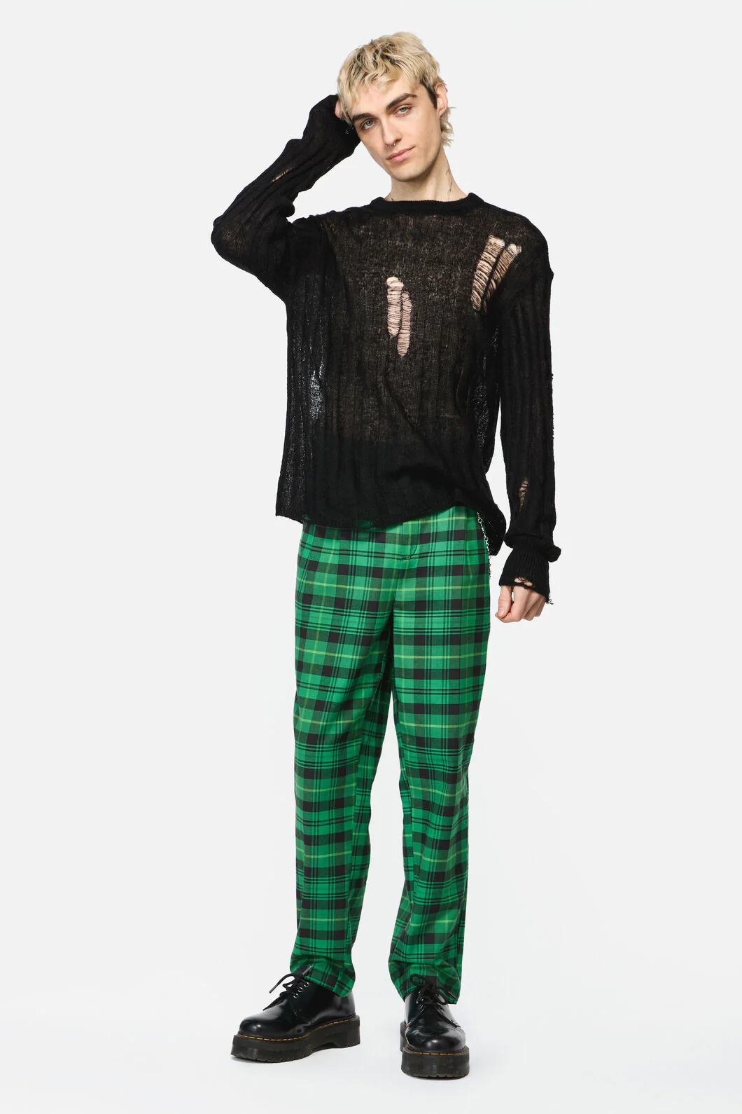 Shock Distressed Knit Jumper