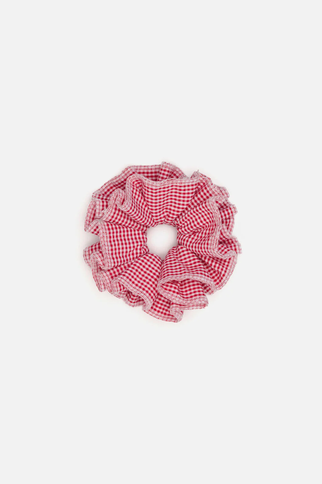 Red Gingham Scrunchie